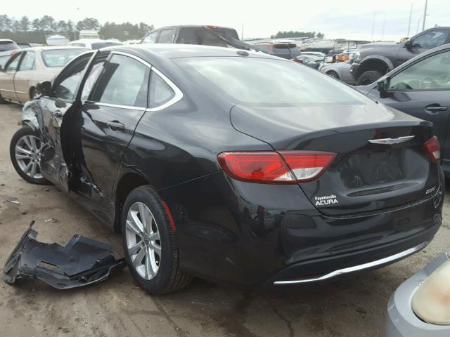 1C3CCCAB7GN103150 - 2016 CHRYSLER 200 LIMITE BLACK photo 3