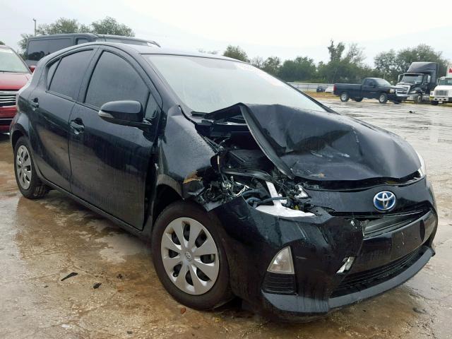 JTDKDTB37E1570455 - 2014 TOYOTA PRIUS C BLACK photo 1