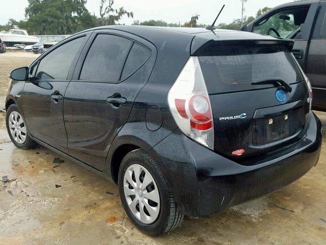 JTDKDTB37E1570455 - 2014 TOYOTA PRIUS C BLACK photo 3