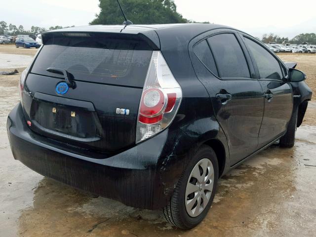 JTDKDTB37E1570455 - 2014 TOYOTA PRIUS C BLACK photo 4