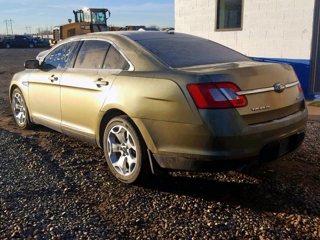 1FAHP2EW2CG104823 - 2012 FORD TAURUS SEL GREEN photo 3