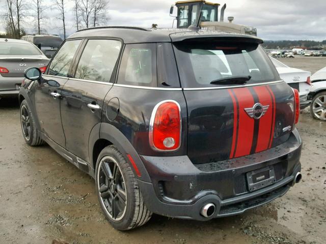 WMWZC5C54CWL61264 - 2012 MINI COOPER S C BLACK photo 3