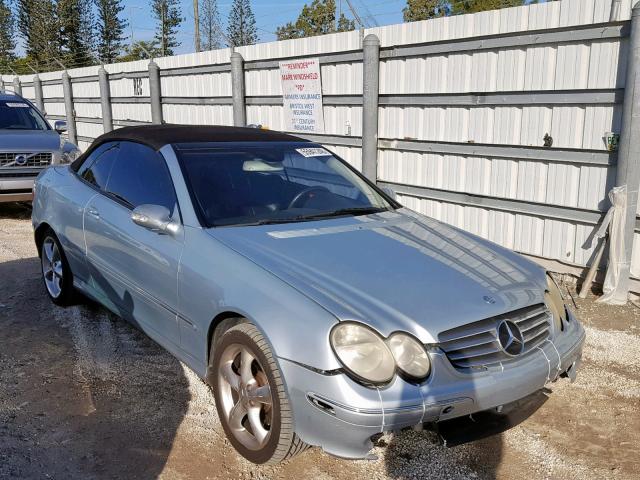 WDBTK65J65F150371 - 2005 MERCEDES-BENZ CLK 320 BLUE photo 1