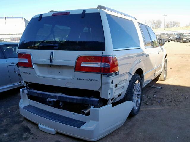 5LMFL28557LJ22643 - 2007 LINCOLN NAVIGATOR Ақ фото 4