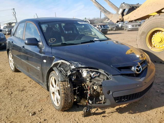 JM1BK344781110843 - 2008 MAZDA 3 HATCHBAC BLACK photo 1