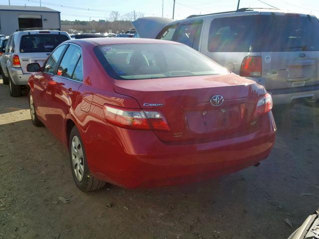 4T1BE46K29U343193 - 2009 TOYOTA CAMRY BASE RED photo 3