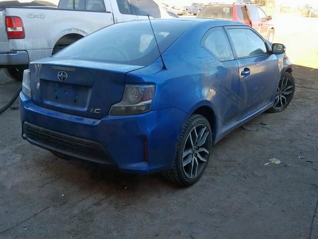 JTKJF5C78FJ007931 - 2015 TOYOTA SCION TC BLUE photo 4