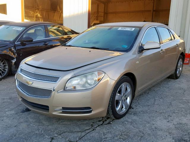 1G1ZH57B18F231284 - 2008 CHEVROLET MALIBU 1LT 金色 照片 2