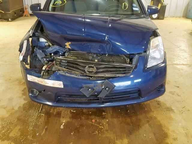 3N1AB6AP5CL744653 - 2012 NISSAN SENTRA 2.0 BLUE photo 9