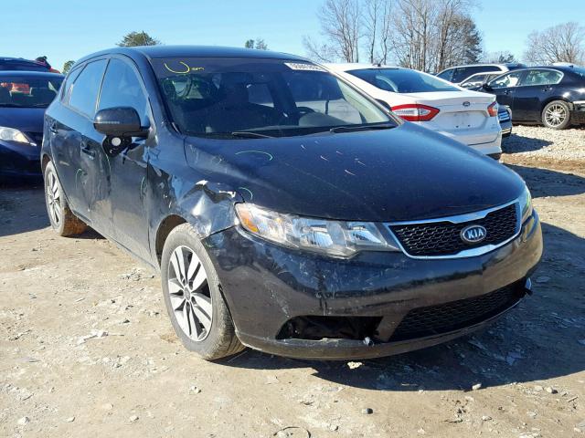 KNAFU5A26D5678978 - 2013 KIA FORTE EX BLACK photo 1