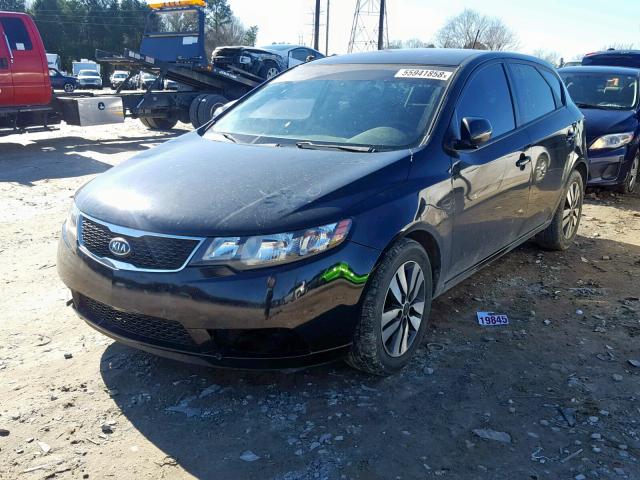 KNAFU5A26D5678978 - 2013 KIA FORTE EX BLACK photo 2