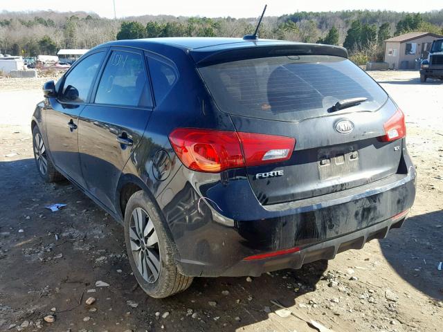 KNAFU5A26D5678978 - 2013 KIA FORTE EX BLACK photo 3