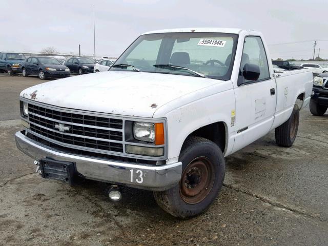 1GCGC24KXPE157836 - 1993 CHEVROLET GMT-400 C2 WHITE photo 2