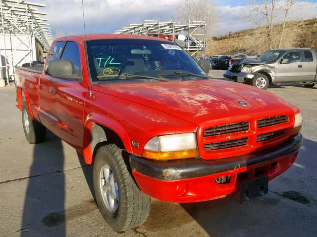 1B7GG22X3YS596818 - 2000 DODGE DAKOTA RED photo 1