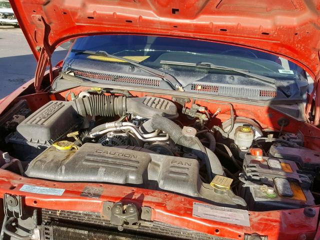 1B7GG22X3YS596818 - 2000 DODGE DAKOTA RED photo 7