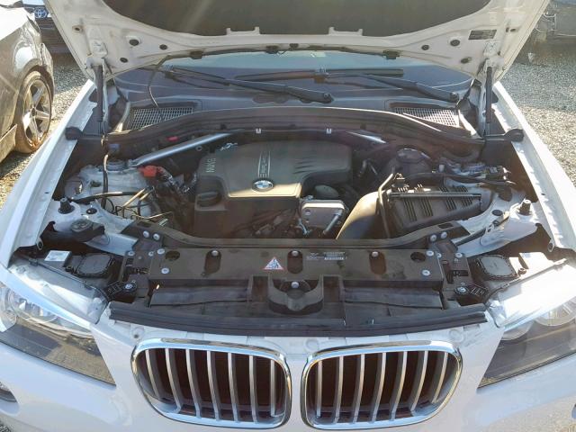 5UXWX9C59E0D37924 - 2014 BMW X3 XDRIVE2 WHITE photo 7