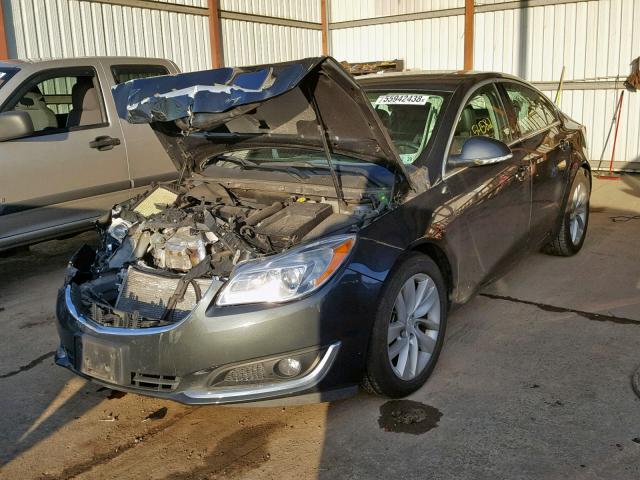 2G4GK5EXXF9133287 - 2015 BUICK REGAL GRAY photo 2