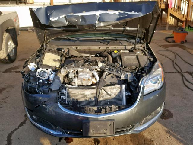 2G4GK5EXXF9133287 - 2015 BUICK REGAL GRAY photo 9