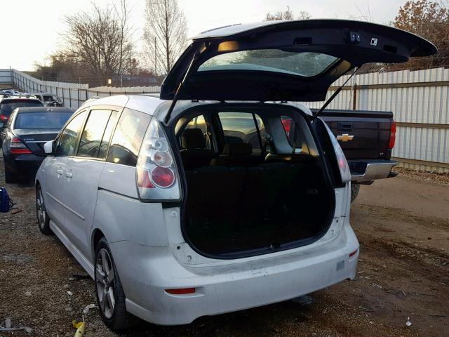 JM1CR29L670151589 - 2007 MAZDA 5 WHITE photo 3