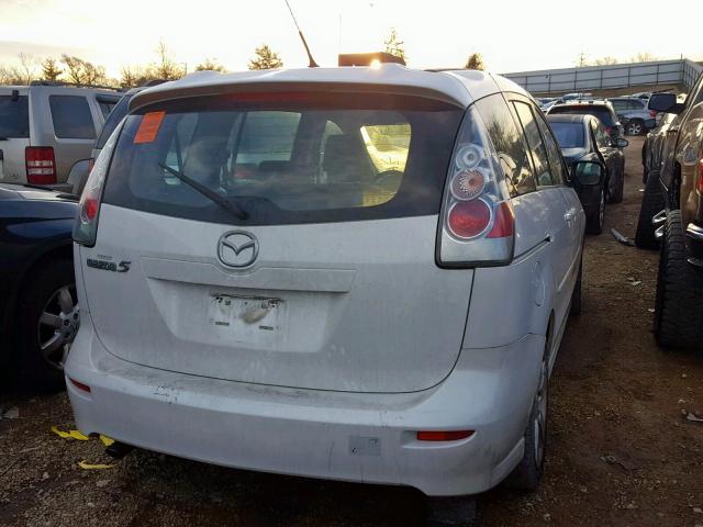 JM1CR29L670151589 - 2007 MAZDA 5 WHITE photo 4