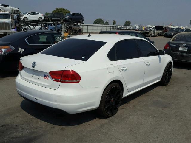 1VWAP7A34CC093882 - 2012 VOLKSWAGEN PASSAT S WHITE photo 4