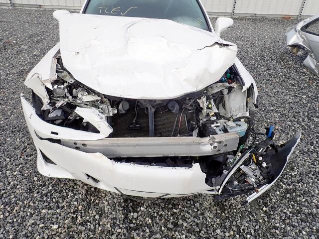 JTHBE5C28B5027181 - 2011 LEXUS IS 350 WHITE photo 7