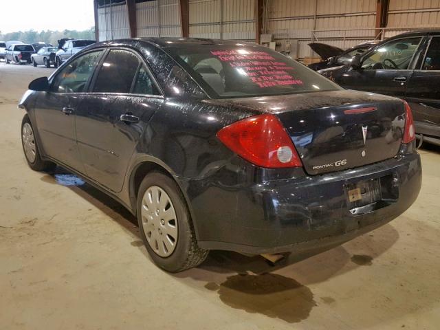 1G2ZF58B874134836 - 2007 PONTIAC G6 VALUE L BLACK photo 3