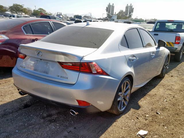 JTHBA1D22G5005977 - 2016 LEXUS IS 200T SILVER photo 4