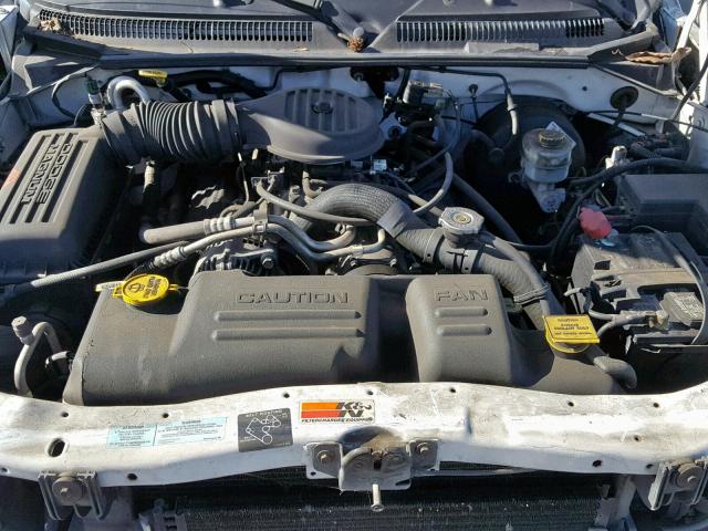 1B7GL22Z6YS617934 - 2000 DODGE DAKOTA WHITE photo 7