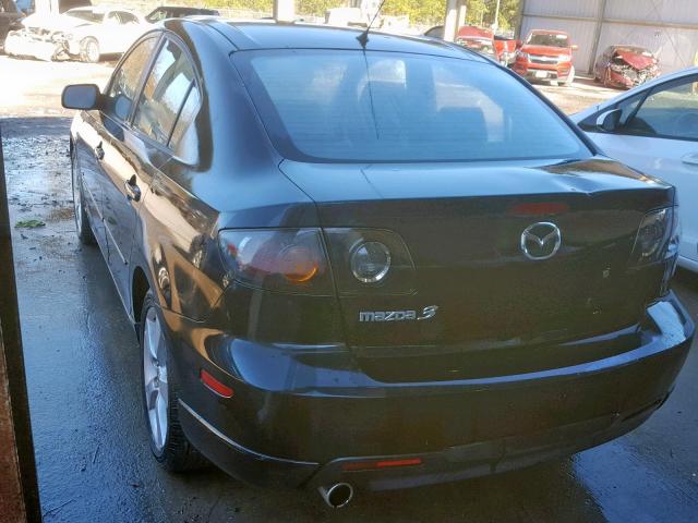 JM1BK323641150593 - 2004 MAZDA 3 S BLACK photo 3