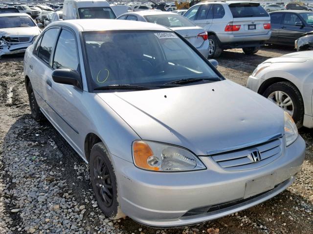 JHMES162X1S003569 - 2001 HONDA CIVIC DX SILVER photo 1