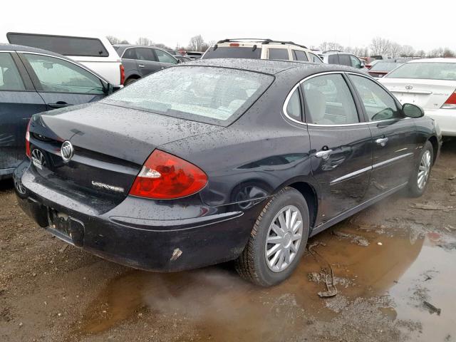 2G4WC532351326572 - 2005 BUICK LACROSSE C BLACK photo 4