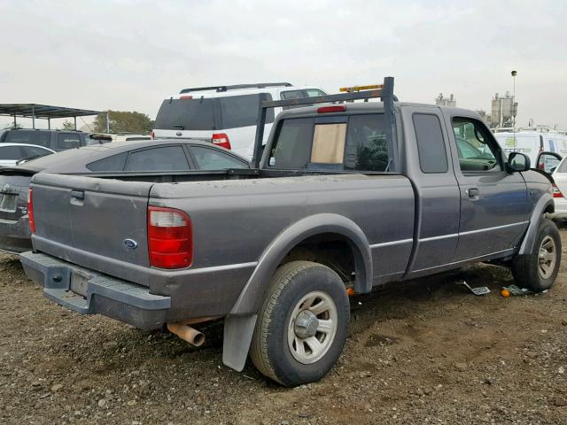 1FTYR14U45PA41838 - 2005 FORD RANGER SUP GRAY photo 4