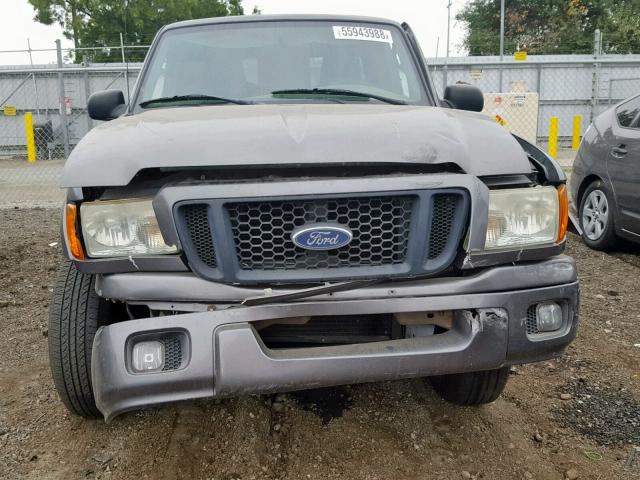 1FTYR14U45PA41838 - 2005 FORD RANGER SUP GRAY photo 9