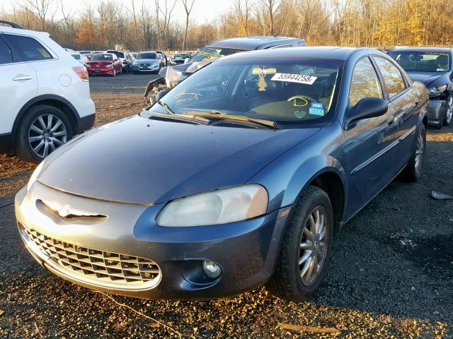 1C3AL56R52N127741 - 2002 CHRYSLER SEBRING LX GREEN photo 2