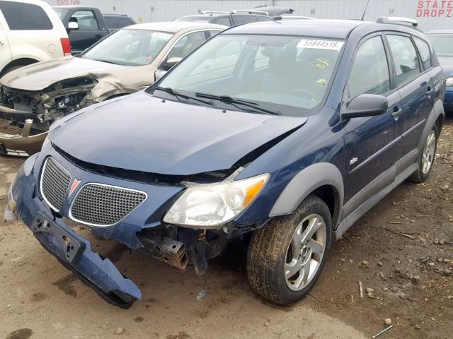 5Y2SL65886Z462053 - 2006 PONTIAC VIBE BLUE photo 2