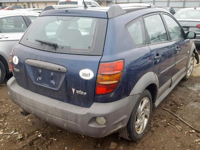 5Y2SL65886Z462053 - 2006 PONTIAC VIBE BLUE photo 4