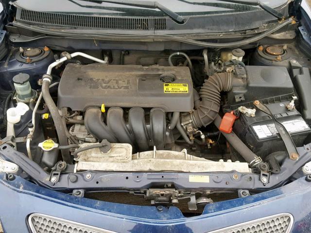 5Y2SL65886Z462053 - 2006 PONTIAC VIBE BLUE photo 7