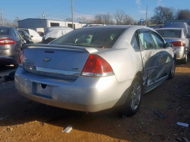 2G1WB5EKXA1256138 - 2010 CHEVROLET IMPALA LT SILVER photo 4