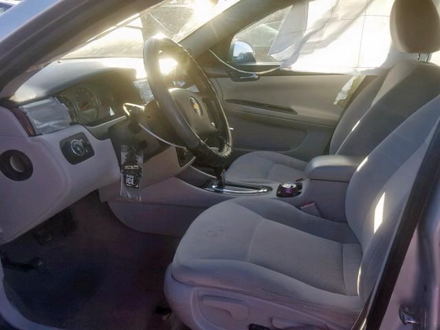 2G1WB5EKXA1256138 - 2010 CHEVROLET IMPALA LT SILVER photo 5