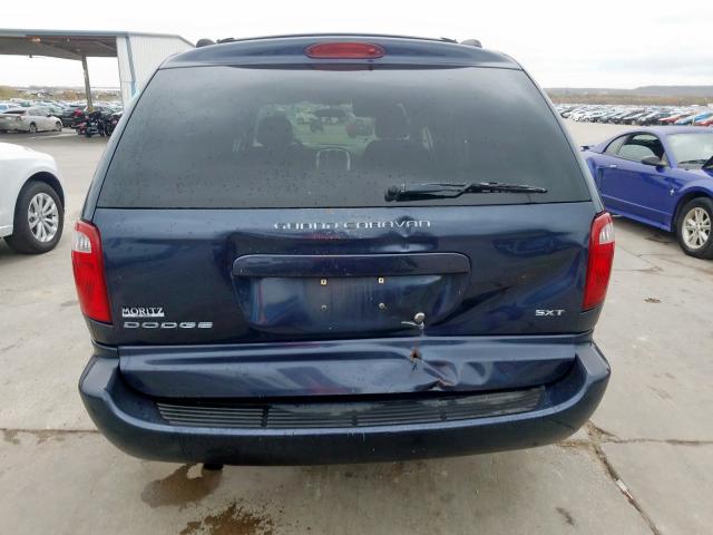 2D4GP44L27R182230 - 2007 DODGE GRAND CARA BLUE photo 9