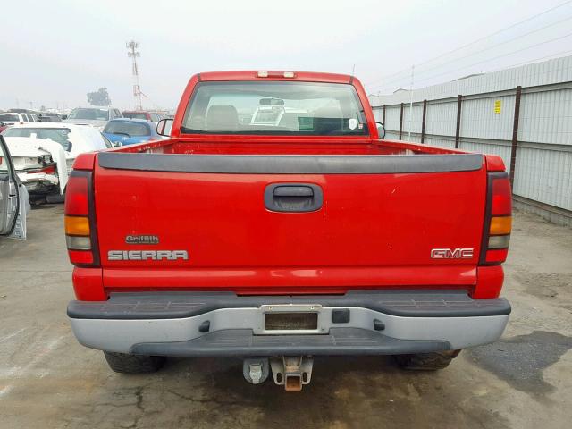 1GTHC24U76E164618 - 2006 GMC SIERRA C25 RED photo 6