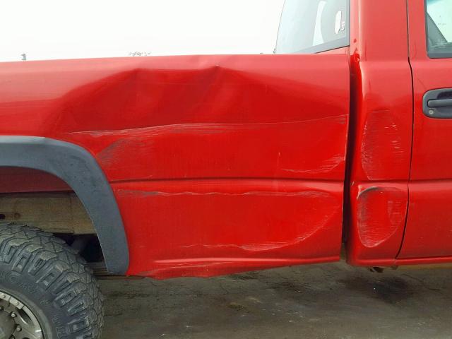 1GTHC24U76E164618 - 2006 GMC SIERRA C25 RED photo 9