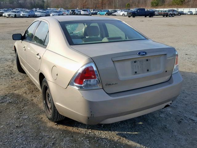 3FAFP06Z36R212272 - 2006 FORD FUSION S TAN photo 3