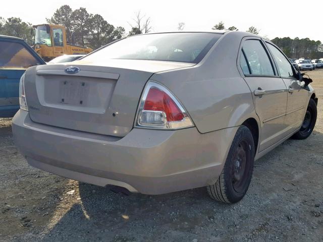 3FAFP06Z36R212272 - 2006 FORD FUSION S TAN photo 4