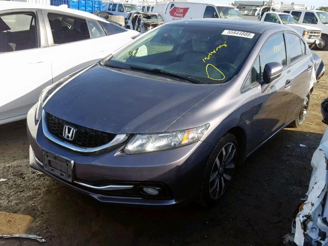 2HGFB2F92FH532412 - 2015 HONDA CIVIC EXL CHARCOAL photo 2