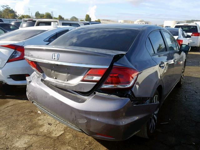 2HGFB2F92FH532412 - 2015 HONDA CIVIC EXL CHARCOAL photo 4