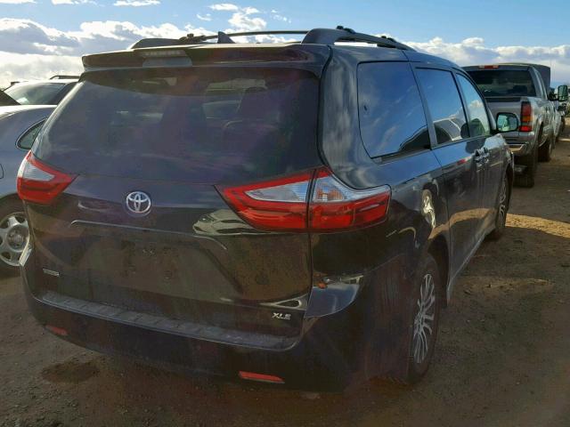 5TDYZ3DC9JS952282 - 2018 TOYOTA SIENNA XLE BLACK photo 4