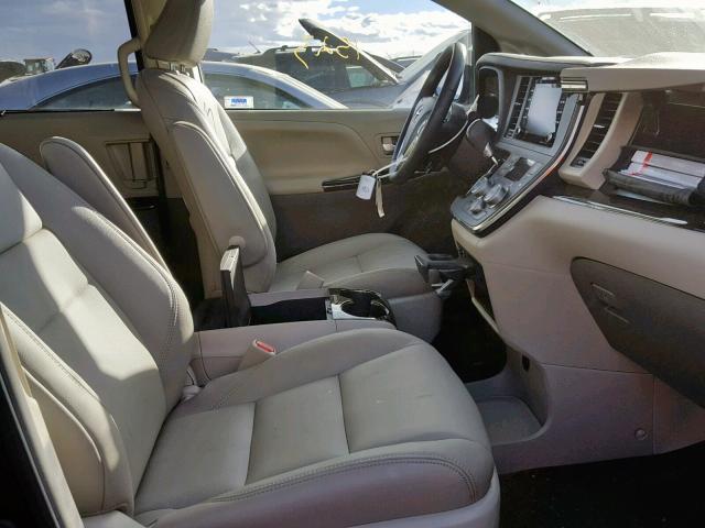 5TDYZ3DC9JS952282 - 2018 TOYOTA SIENNA XLE BLACK photo 5