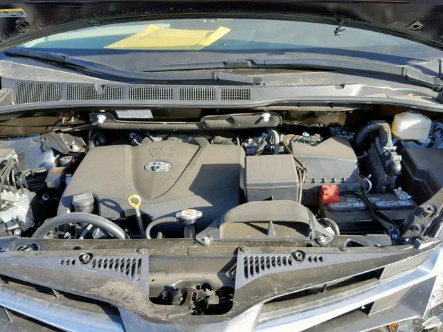 5TDYZ3DC9JS952282 - 2018 TOYOTA SIENNA XLE BLACK photo 7